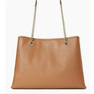 Kate Spade large chain brown purse "Jordyn"